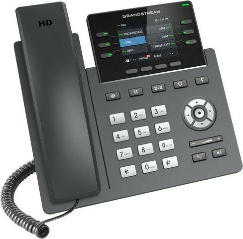 Grandstream GRP2613 Wired IP Phone 4 Lines Black