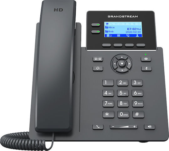 Grandstream GRP2602 Ενσύρματο Τηλέφωνο IP 4 γραμμών Μαύρο