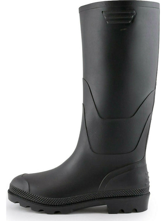 Love4shoes Love4shoes Non-Slip Work Wellies Knee Black