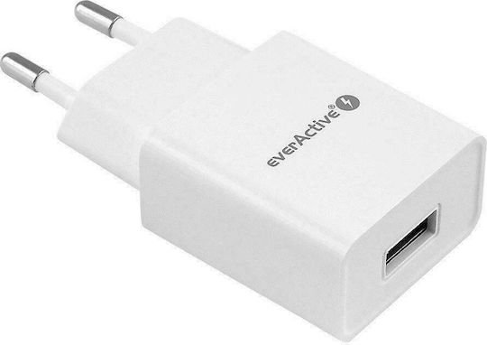 everActive Φορτιστής Χωρίς Καλώδιο με Θύρα USB-A Λευκός (SC-100)