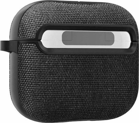 Spigen Urban Fit Θήκη Σιλικόνης με Γάντζο σε Μαύρο χρώμα για Apple AirPods 3