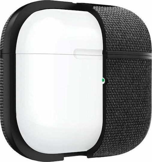 Spigen Urban Fit Θήκη Σιλικόνης με Γάντζο σε Μαύρο χρώμα για Apple AirPods 3