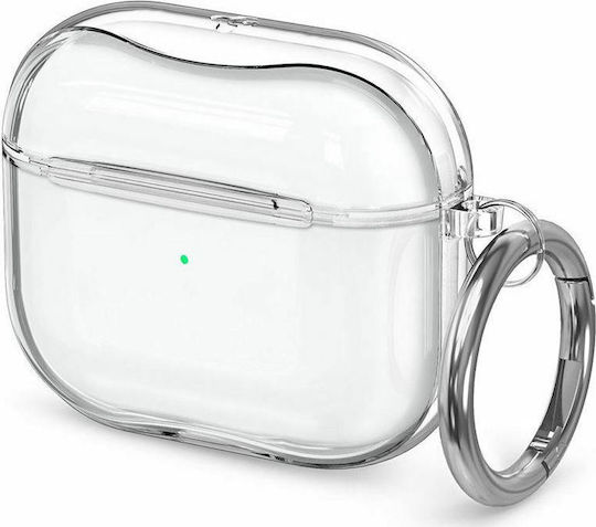 Spigen Ultra Hybrid Θήκη Σιλικόνης με Γάντζο Crystal Clear για Apple AirPods 3