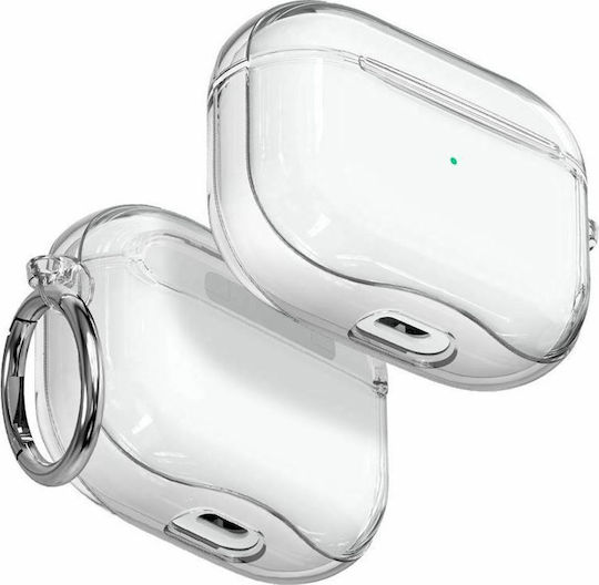 Spigen Ultra Hybrid Θήκη Σιλικόνης με Γάντζο Crystal Clear για Apple AirPods 3