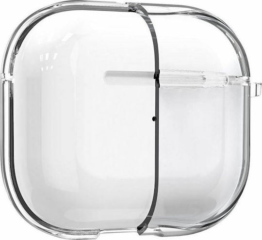 Spigen Ultra Hybrid Θήκη Σιλικόνης με Γάντζο Crystal Clear για Apple AirPods 3