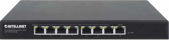 Intellinet IPS-08G-85W Unmanaged L2 PoE++ Switch με 8 Θύρες Gigabit (1Gbps) Ethernet