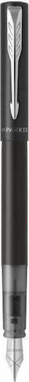 Parker Vector XL Writing Pen Medium Black made of Steel with 1 Replacement Nibs