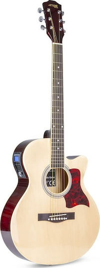 Max Semi-Acoustic Guitar Max Showkit Cutaway Natural