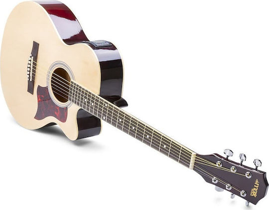 Max Semi-Acoustic Guitar Max Showkit Cutaway Natural
