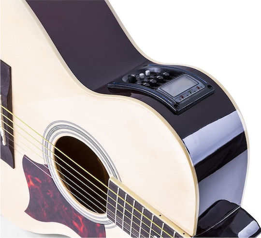 Max Semi-Acoustic Guitar Max Showkit Cutaway Natural