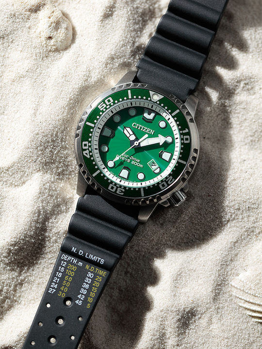 Citizen Promaster Marine Мъжки Часовник 44mm На Батерия С Черна Каучукова Каишка