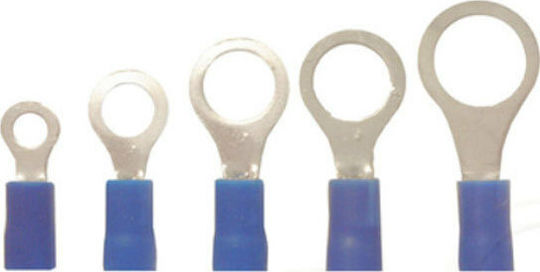 Adeleq Ακροδέκτης Οπής με Μόνωση 2.5mm² Φ4mm Μπλε (12-504254)