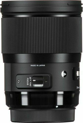 Sigma Пълен кадър Фотообектив 28mm f/1.4 DG AF HSM ART Широк ъгъл за Никон Ф Монтаж Черен