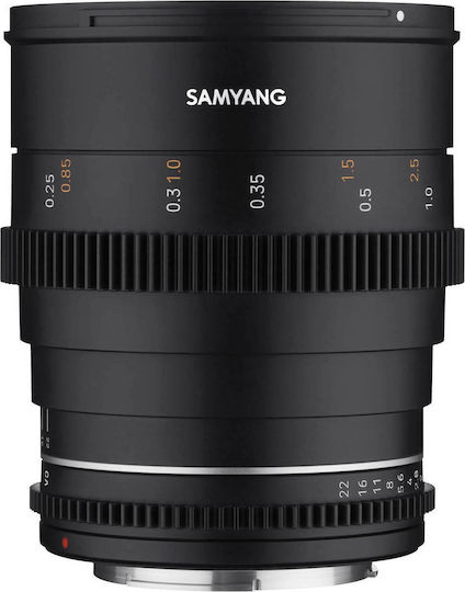 Samyang Cadru complet Obiectiv Foto 24mm T1.5 VDSLR MK2 Cine Fix pentru Montura Fujifilm X Black