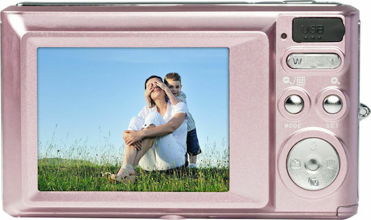 AgfaPhoto DC5200 Compact Φωτογραφική Μηχανή 21MP Οπτικού Ζουμ 8x Ροζ