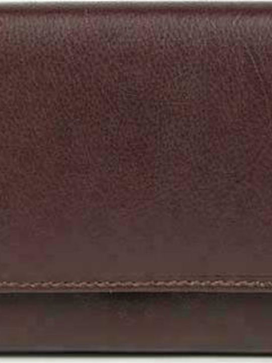 AN Large Leather Women's Wallet Classic Brown