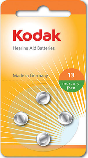 Kodak Μπαταρίες Ακουστικών Βαρηκοΐας 13 1.45V 4τμχ