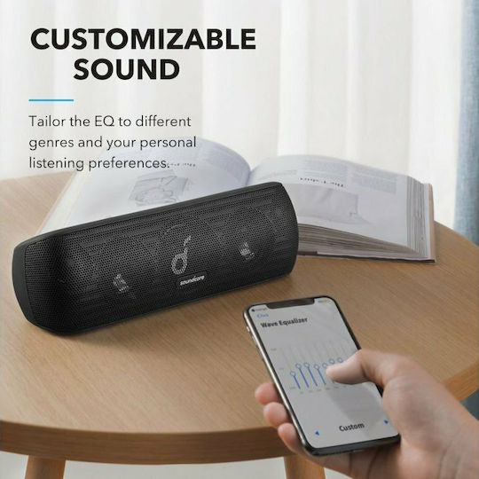 Soundcore by Anker Motion+ Impermeabil Boxă Bluetooth 30W cu Durată de Baterie până la 12 ore Negru