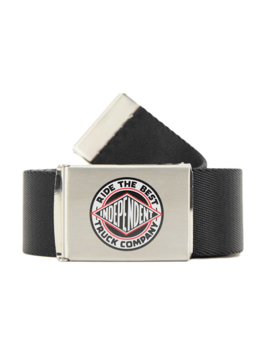 Independent Summit Men's Fabric Webbing Belt Belt Black