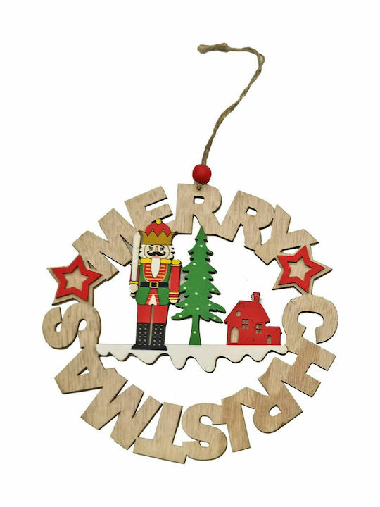 XMASfest Christmas Wooden Decorative Wreath 14.5cm