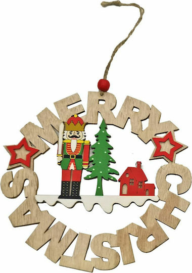 XMASfest Christmas Wooden Decorative Wreath 14.5cm