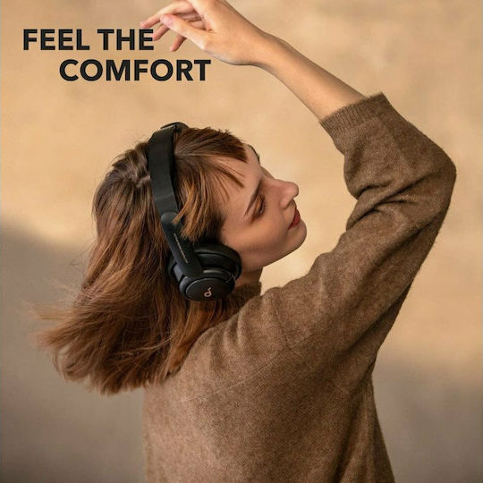 Soundcore by Anker Life Q30 Hybrid Ασύρματα / Ενσύρματα Over Ear Ακουστικά με 40 ώρες Λειτουργίας Μαύρα