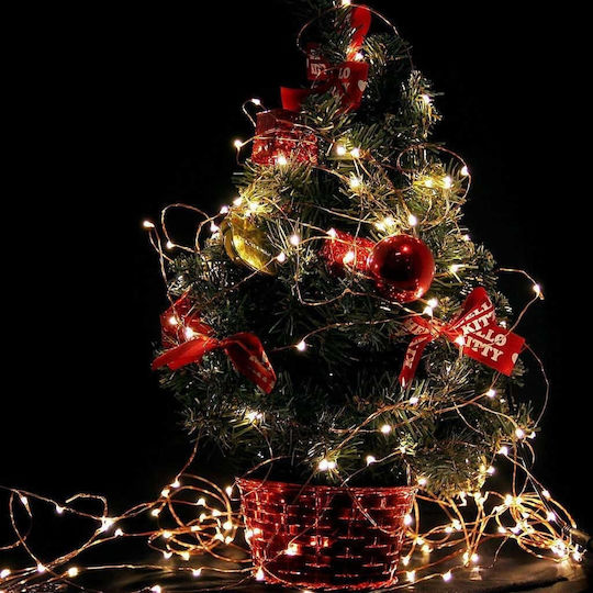 100 Lights LED 10m. Cold White in String 1pcs