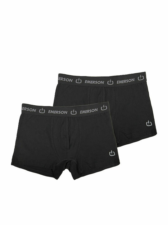 Herren Boxershorts Schwarz 2Packung