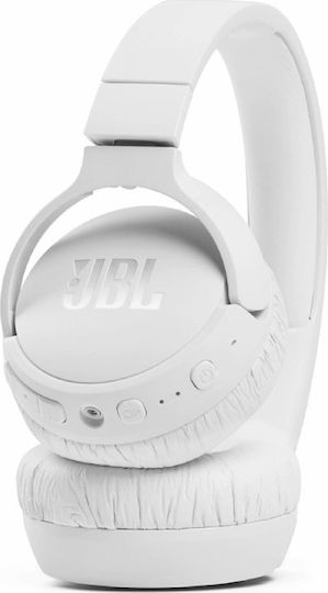 JBL Tune 660NC Ασύρματα / Ενσύρματα On Ear Ακουστικά με 44 ώρες Λειτουργίας και Quick Charge Λευκά