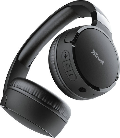 Trust Zena Wireless / Wired On Ear Headphones with 75 hours of Operation Black