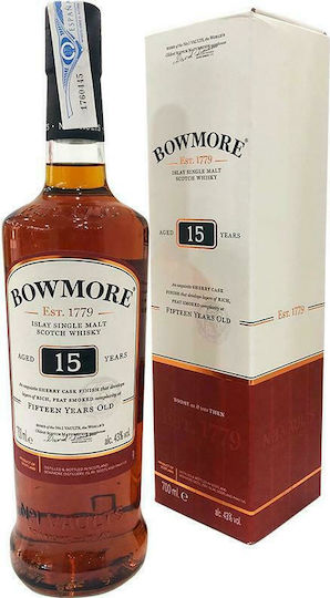 Single Malt Ουίσκι 15 Ετών Σκωτίας σε Κουτί 43% 700ml
