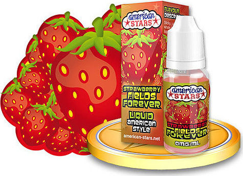 American Stars Έτοιμο Υγρό Αναπλήρωσης Strawberry Fields Forever 3mg 10ml