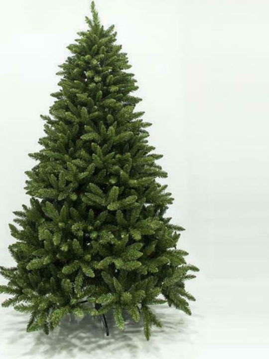 Imperial Christmas Green Tree with Metallic Base and Built in Branches H240cm