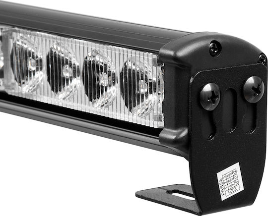 GloboStar Pro Series Μπάρα Σήμανσης Αστυνομίας για Αυτοκίνητα & Φορτηγά 16 Προγραμμάτων Φωτισμού LED 10-30V - Μπλε