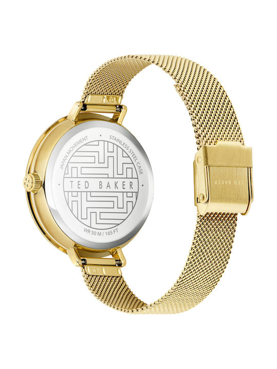 Ted Baker Ammiar Watch with Gold Metal Bracelet