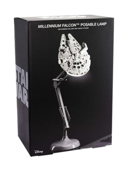 Paladone Lumini LED Lampă de birou pentru copii Star Wars Millennium Falcon Gri