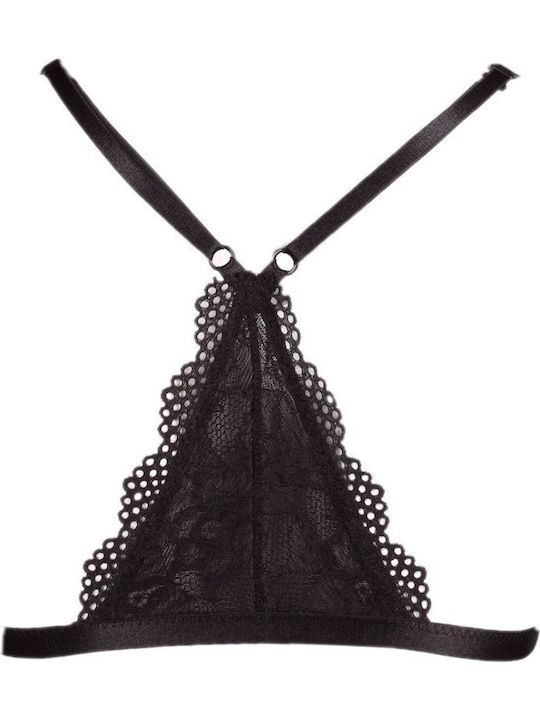 Norddiva Lingerie Spitzen Unterwäsche-Set für Damen Bralette mit Brasilien Schwarz
