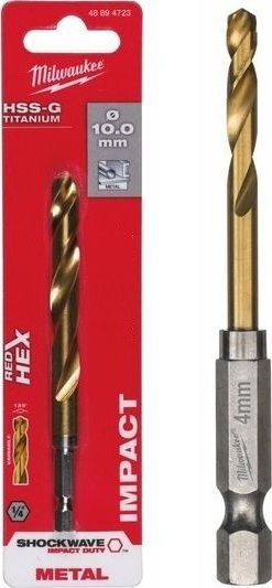 Milwaukee Drill Titanium with Hexagonal Shank for Metal 12x83mm