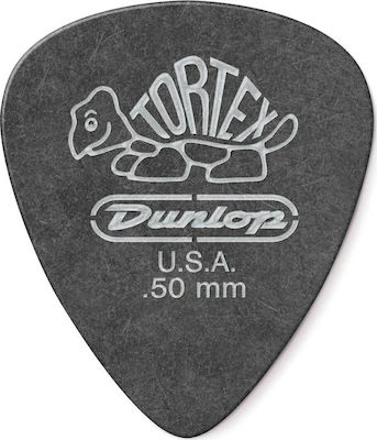 Dunlop Πένα Κιθάρας Tortex Pitch Black Standard Πάχους 0.50mm Συσκευασία 1τμχ