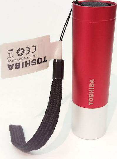 Toshiba Flashlight LED Dual Function with Maximum Brightness 75lm Red