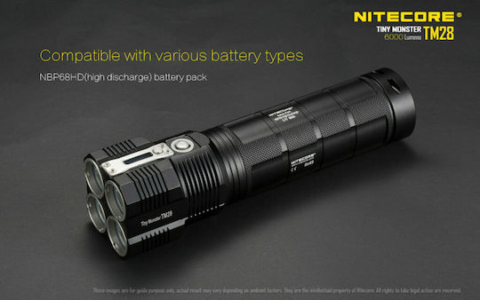 NiteCore Επαναφορτιζόμενος Φακός LED IPX8 με Μέγιστη Φωτεινότητα 6000lm