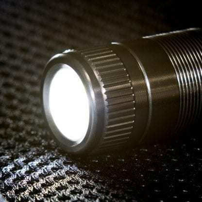 True Utility Keychain Flashlight LED with Maximum Brightness 50lm Silver