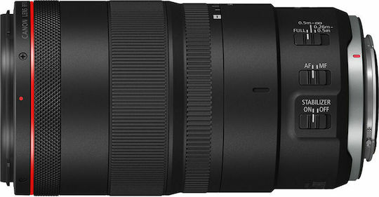 Canon Voller Rahmen Kameraobjektiv 100mm f/2.8L IS USM Teleobjektiv / Makro für Canon RF Mount Black