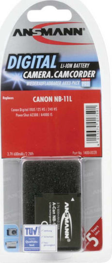 Ansmann Батерия за фотоапарат A-Can NB 11 L 1400-0028 Литиево-йонни (Li-Ion) 600mAh Съвместима с Canon
