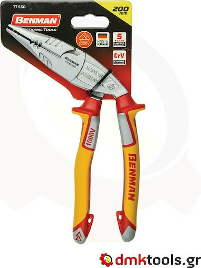 Benman Cutting Plier Curved Electrician Powergrip Length 200mm