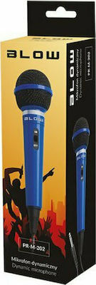 Blow Dynamic Microphone PRM202 Handheld for Voice In Blue Colour