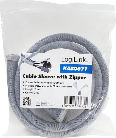 LogiLink Πλέγμα Καλωδίων Γκρι KAB0071 1τμχ