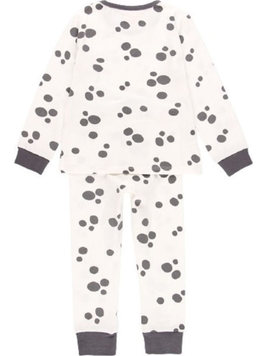 Boboli Set Top & Bottom Kids Winter Pyjamas Ecru