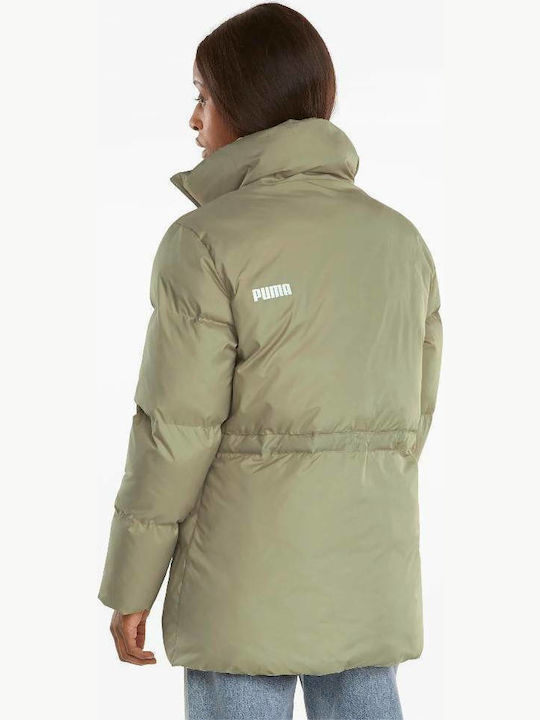 Puma Essentials Women's Short Puffer Jacket for Winter Green