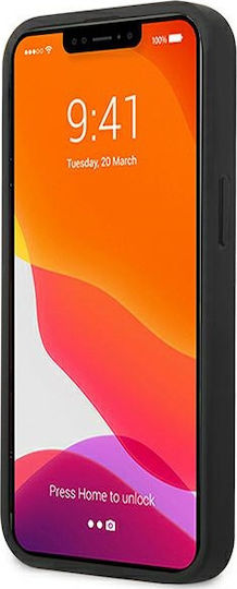 BMW Leather Curve Perforate Back Cover Δερμάτινο / Πλαστικό Κόκκινο (iPhone 13 mini)